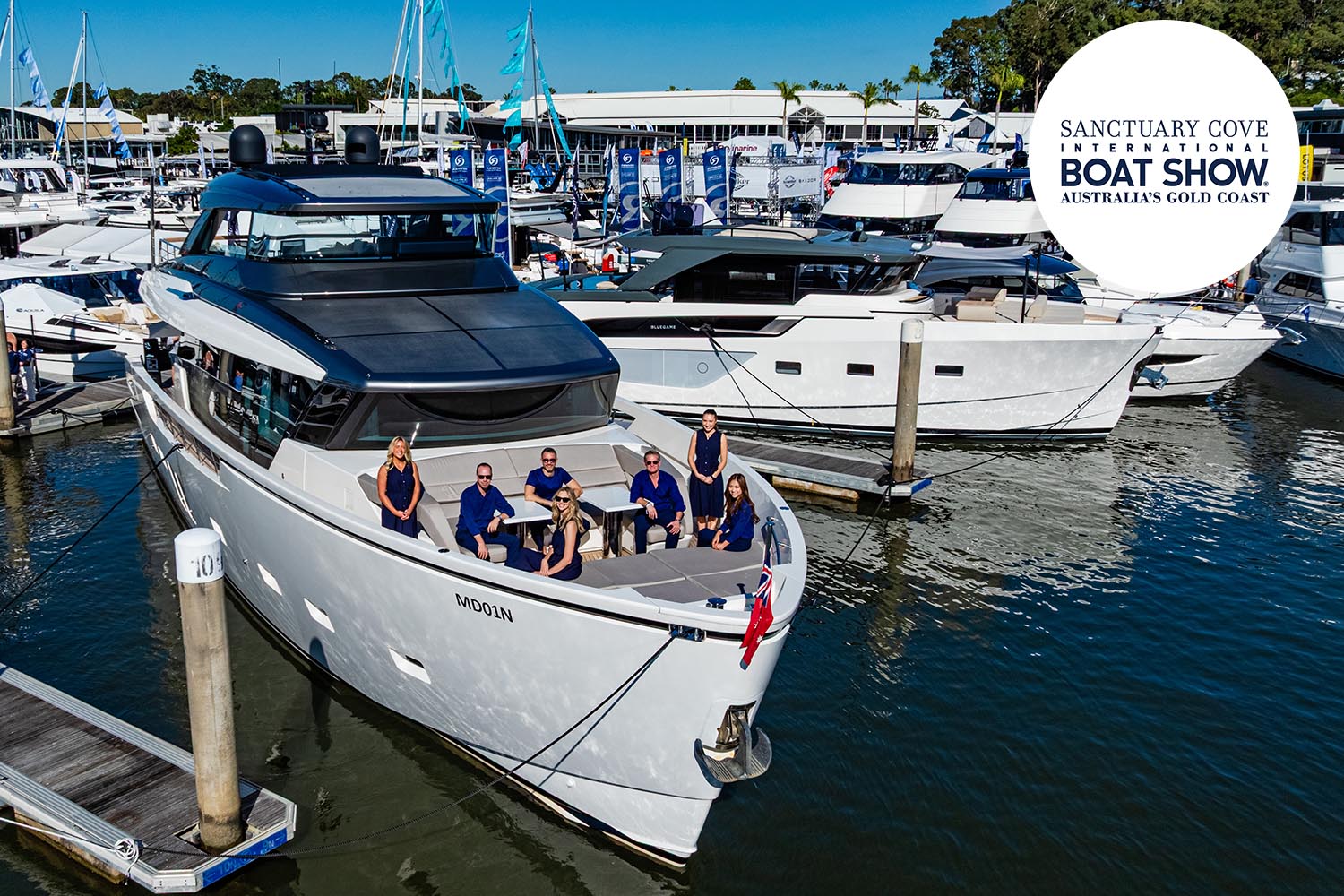 Sanlorenzo and Bluegame Make Their Australian Boat Show Debut at Sanctuary Cove